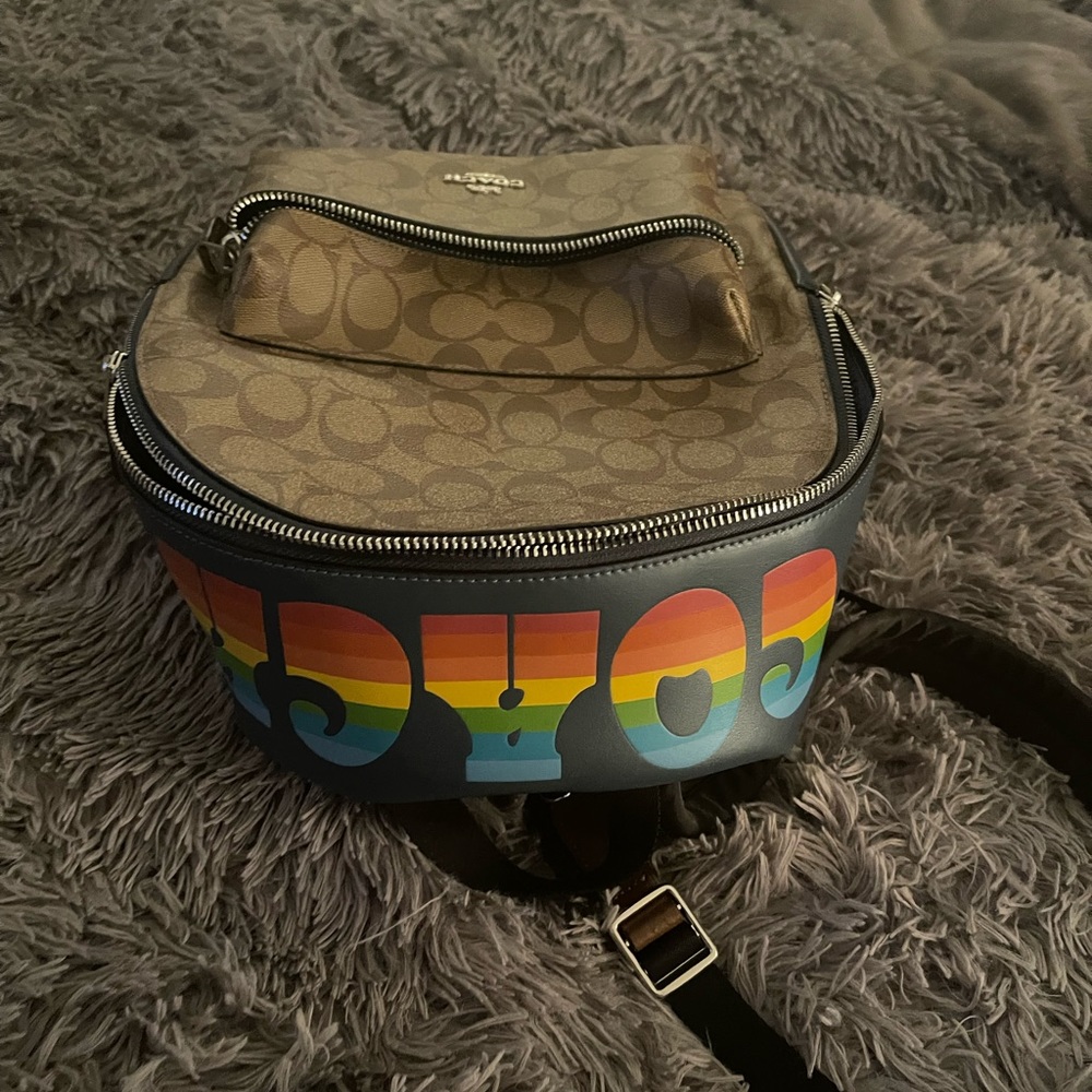Rainbow coach backpack